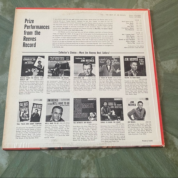 Jim Reeves vinyl record - Picture 3 of 5